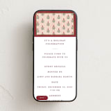 "Block Print Frame" - Online Holiday Party Invitations in Berry by Teju Reval - Mobile layout