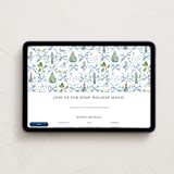 "Nutcracker ribbons" - Online Holiday Party Invitations in Blue Ribbon by Sarah Knight - Desktop layout