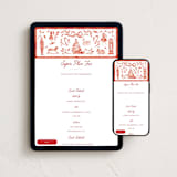 "The Nutcracker" - Online Holiday Party Invitations in Red Ribbon by Sarah Knight - Mobile + desktop layout