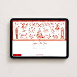 "The Nutcracker" - Online Holiday Party Invitations in Red Ribbon by Sarah Knight - Desktop layout