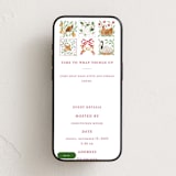 "12 days of Christmas stamps" - Online Holiday Party Invitations in Cranberry by Sarah Knight - Mobile layout