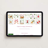 "12 days of Christmas stamps" - Online Holiday Party Invitations in Cranberry by Sarah Knight - Desktop layout
