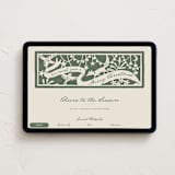 "Woodland Papercut" - Online Holiday Party Invitations in Pine by Leia Matt - Desktop layout