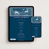 "Frosty Forest" - Online Holiday Party Invitations in Evening by Paper Sun Studio - Mobile + desktop layout