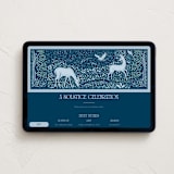 "Frosty Forest" - Online Holiday Party Invitations in Evening by Paper Sun Studio - Desktop layout