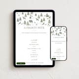 "Forest Animals" - Online Holiday Party Invitations in Pine by Jenna Holcomb - Mobile + desktop layout