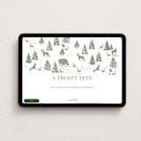 "Forest Animals" - Online Holiday Party Invitations in Pine by Jenna Holcomb - Desktop layout