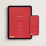 "Wonder" - Online Holiday Party Invitations in Ruby by Alston Foster - Mobile + desktop layout