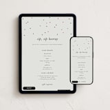 "confetti christmas" - Online Holiday Party Invitations in Mist by Lori Wemple - Mobile + desktop layout