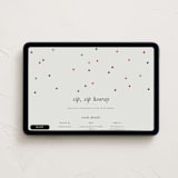 "confetti christmas" - Online Holiday Party Invitations in Mist by Lori Wemple - Desktop layout