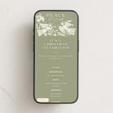 "Angels" - Online Holiday Party Invitations in Olive by Elly - Mobile layout