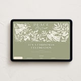 "Angels" - Online Holiday Party Invitations in Olive by Elly - Desktop layout