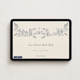 "Nativity" - Online Holiday Party Invitations in Indigo by Jamie Alexander - Desktop layout