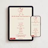 "If Santa Asks" - Online Holiday Party Invitations in Reindeer Nose by Sierra Lee - Mobile + desktop layout