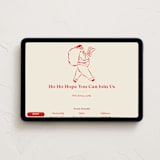 "If Santa Asks" - Online Holiday Party Invitations in Reindeer Nose by Sierra Lee - Desktop layout