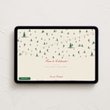 "Ski Time" - Online Holiday Party Invitations in Sage by Jen Ramsey - Desktop layout