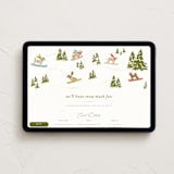 "Snow Dogs" - Online Holiday Party Invitations in Almond by Vera Lim - Desktop layout
