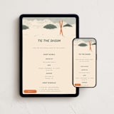 "Vintage Ski season" - Online Holiday Party Invitations in Pine Needle by Creo Study - Mobile + desktop layout