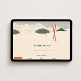 "Vintage Ski season" - Online Holiday Party Invitations in Pine Needle by Creo Study - Desktop layout