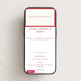 "Framed in Stripes" - Online Holiday Party Invitations in Holly by Poised Avenue - Mobile layout