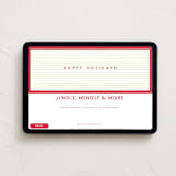 "Framed in Stripes" - Online Holiday Party Invitations in Holly by Poised Avenue - Desktop layout