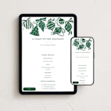 "Bauble & Bow" - Online Holiday Party Invitations in Fir by Corinne Malesic - Mobile + desktop layout