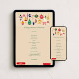 "Deck the Hall" - Online Holiday Party Invitations in Ginger by Joanna Rosado - Mobile + desktop layout
