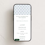 "Stripe Trees" - Online Holiday Party Invitations in Glacier by Everett Paper Goods - Mobile layout