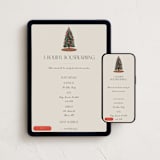 "Snowglobe" - Online Holiday Party Invitations in Buttercream by Maja Cunningham - Mobile + desktop layout