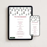 "Festive Forest" - Online Holiday Party Invitations in Snow by Angela Garrick - Mobile + desktop layout