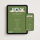 "Joyful Scene" - Online Holiday Party Invitations in Forest by Bethan - Mobile + desktop layout