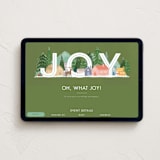 "Joyful Scene" - Online Holiday Party Invitations in Forest by Bethan - Desktop layout