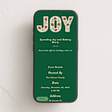 "Poinsettia Joy" - Online Holiday Party Invitations in Evergreen by Kelly Williams - Mobile layout