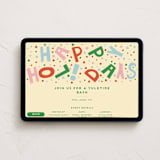 "Confetti Type Party" - Online Holiday Party Invitations in Cozy Confetti by Alisa Galitsyna - Desktop layout