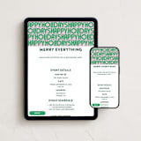 "Letters" - Online Holiday Party Invitations in Candy by Up Up Creative - Mobile + desktop layout