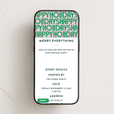 "Letters" - Online Holiday Party Invitations in Candy by Up Up Creative - Mobile layout