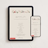 "Winter Village Oval" - Online Holiday Party Invitations in Taffy by Hannah Williams - Mobile + desktop layout
