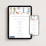 "Beach Holidays" - Online Holiday Party Invitations in Sea Salt by Sarah Knight - Mobile + desktop layout