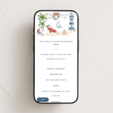 "Beach Holidays" - Online Holiday Party Invitations in Sea Salt by Sarah Knight - Mobile layout