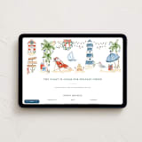 "Beach Holidays" - Online Holiday Party Invitations in Sea Salt by Sarah Knight - Desktop layout