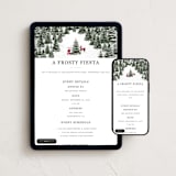 "Christmas Forest" - Online Holiday Party Invitations in Coal by Jennifer Lew - Mobile + desktop layout