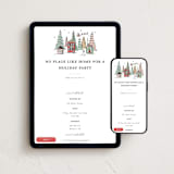 "Winter Scene" - Online Holiday Party Invitations in Festive by Erin German - Mobile + desktop layout