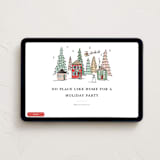 "Winter Scene" - Online Holiday Party Invitations in Festive by Erin German - Desktop layout