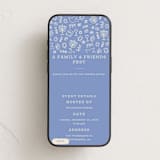 "Warmth Of The Lights" - Online Holiday Party Invitations in Robin Blue by Abbigail Lim - Mobile layout