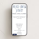 "Peace, Love & Latkes" - Online Holiday Party Invitations in Frost by Laura Bercovich - Mobile layout