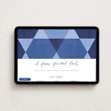 "Hanukkah Star" - Online Holiday Party Invitations in Denim by Robert and Stella - Desktop layout