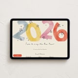 "New Year Stars" - Online Holiday Party Invitations in Party by Pixel and Hank - Desktop layout