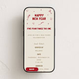 "Pop & Sparkle" - Online Holiday Party Invitations in Wine by Cass Loh - Mobile layout