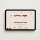 "Pop & Sparkle" - Online Holiday Party Invitations in Wine by Cass Loh - Desktop layout