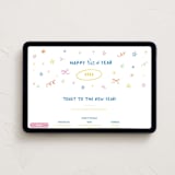 "Playful new year" - Online Holiday Party Invitations in Sunshine by Creo Study - Desktop layout